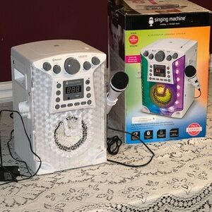 Bluetooth Karaoke Speaker System - White